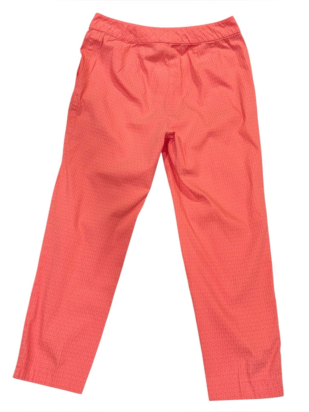 St. John Emma Trouser Women’s Coral Pink Lightweight Cropped Pants Sz 8 - Picture 6 of 10
